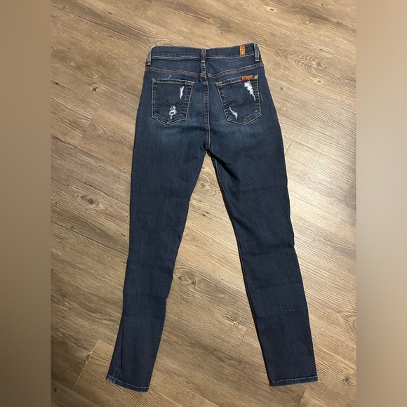7 For All Mankind high rise skinny jeans - Picture 2 of 2